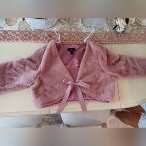 I.N. San Francisco Pink Long Sleeve Crop Top